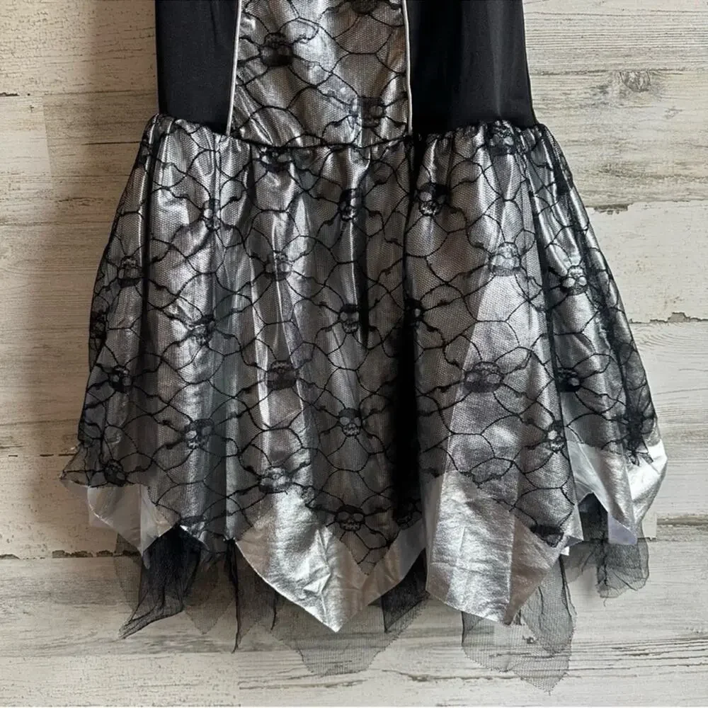 Amscan‎ Halloween Black and Silver Fallen Angel Costume Girls Children 14-16Y
